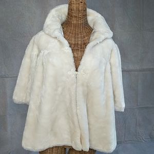 Girl's Off White Coat